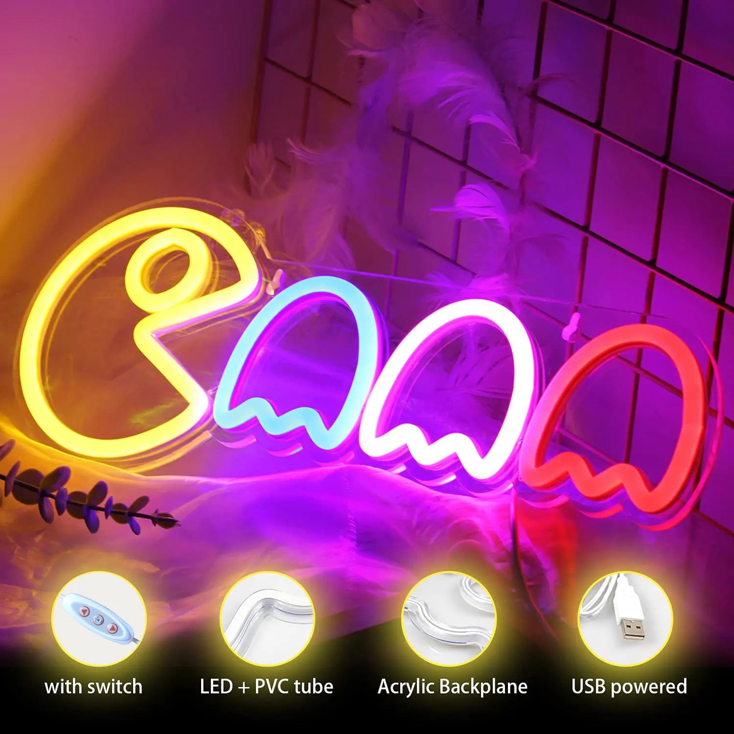 Lampa Led Pacman