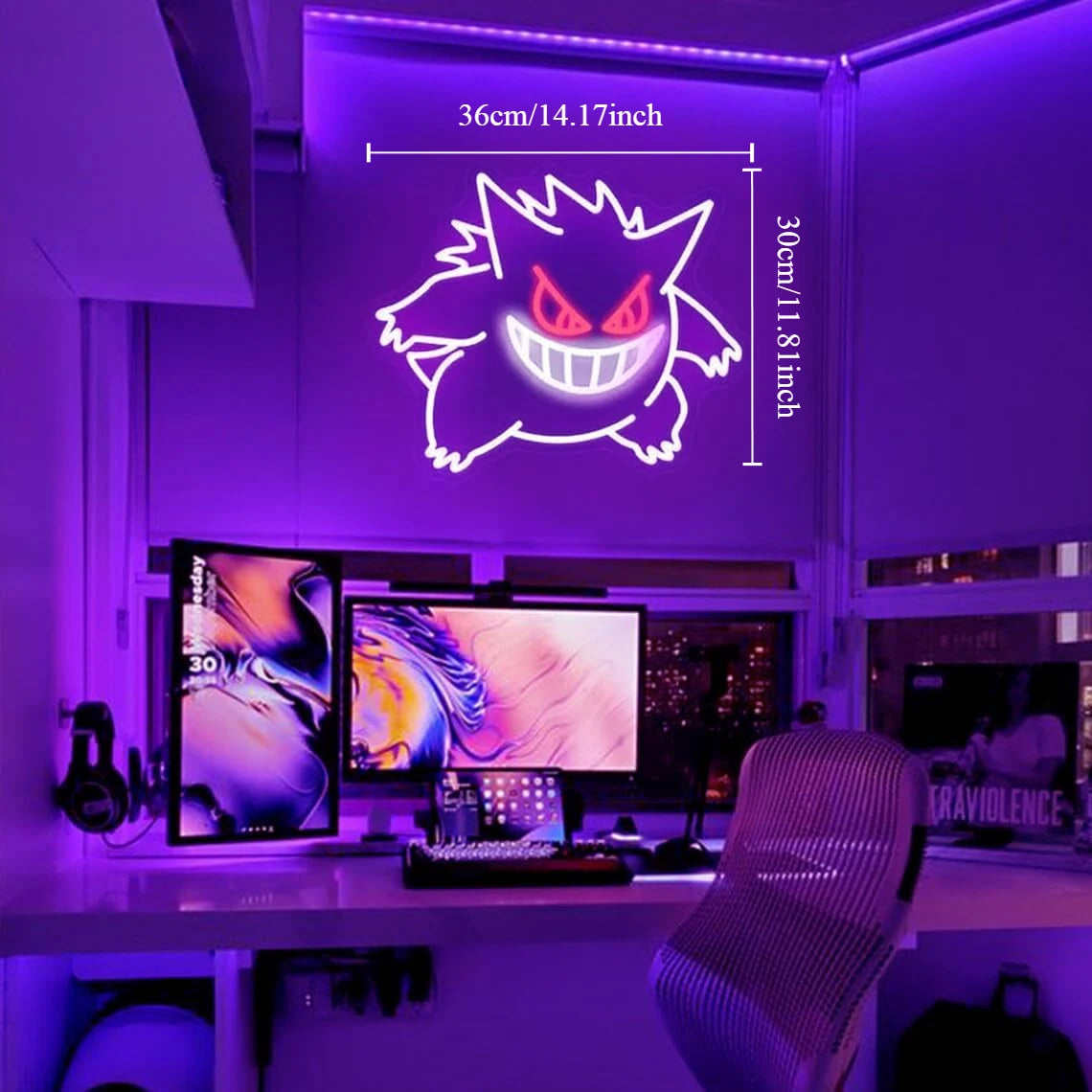 Lampa LED Pokemon Gengar